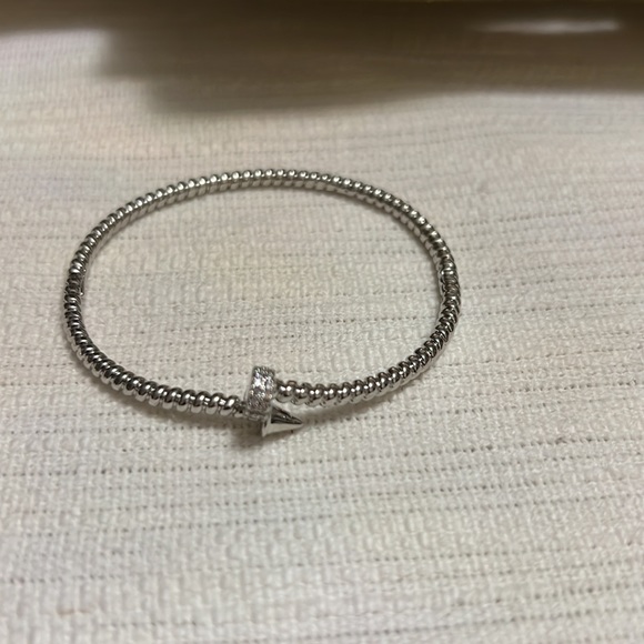 Screw Roped Detail Bangle 14k Silver Plated - Picture 7 of 11